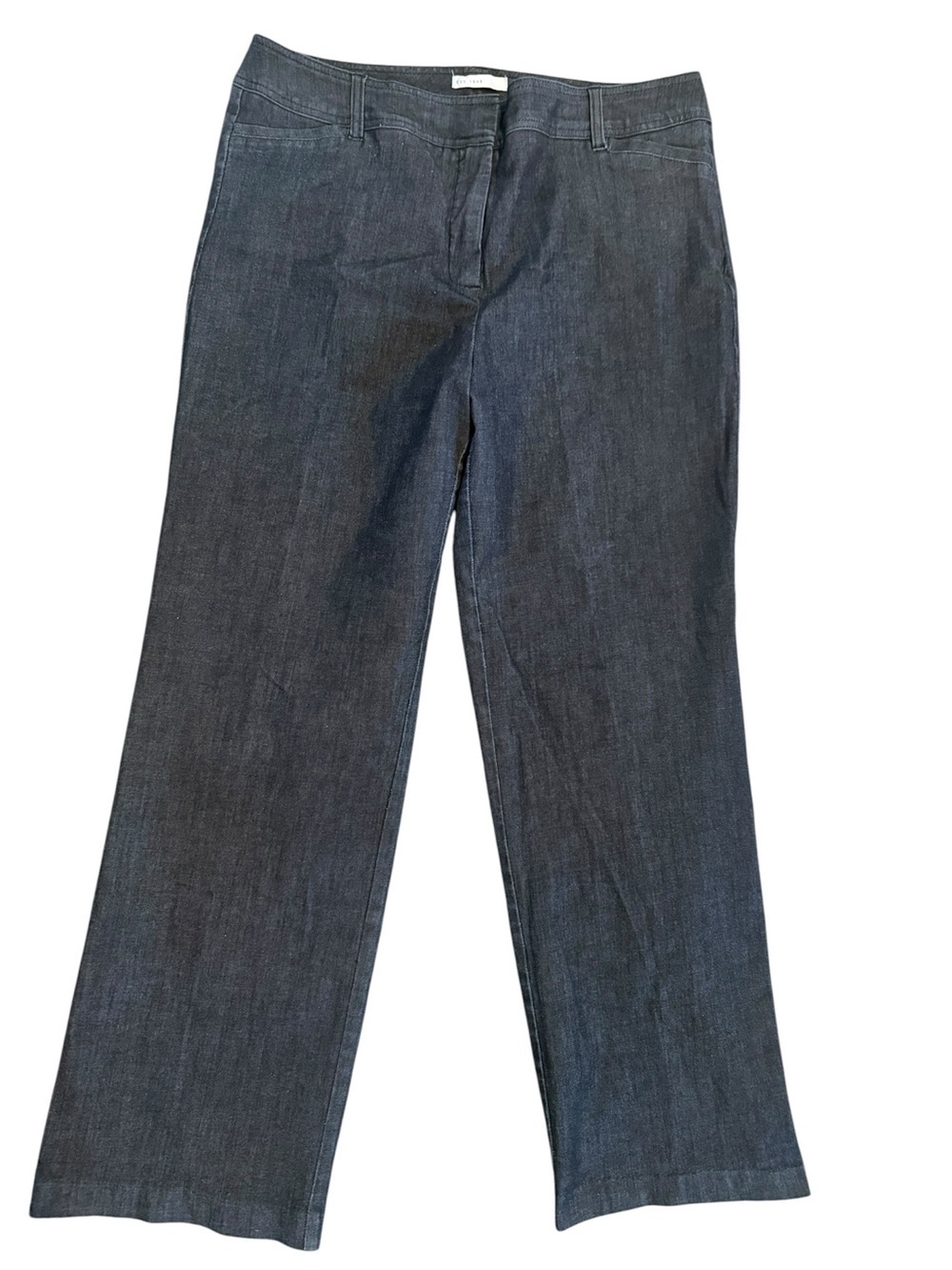 Women’s C Est 1946 stretch classic black denim jeans with wide legs Size 16